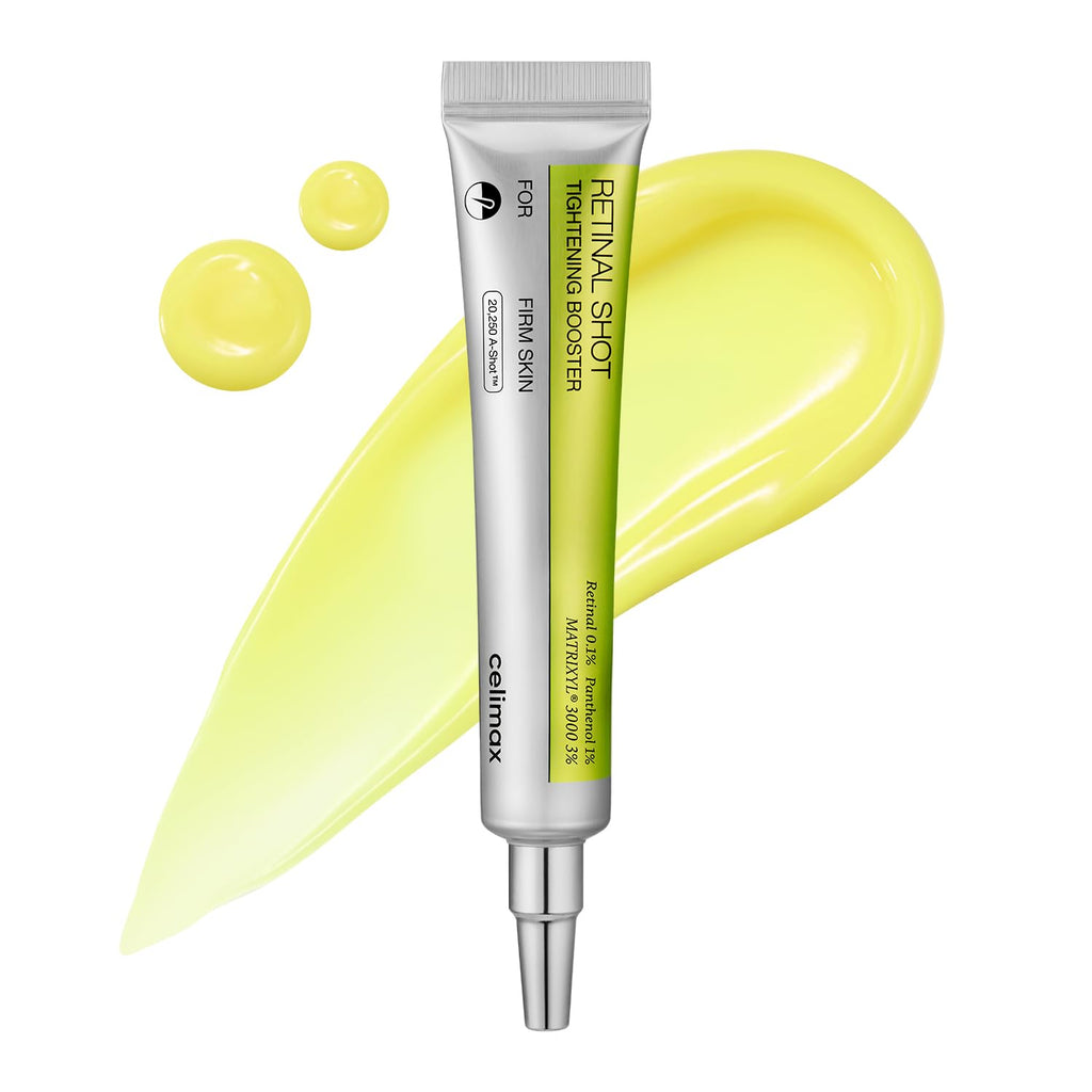 celimax The Vita A Retinal Shot Tightening Booster | 0.1% Retinal, 3% Matryxyl, High-Strength Retinoid for Anti-Aging, Pore Minimizer, Wrinkles & Fine Lines, Firmer Skin, 15ml, Mothers Day Gift