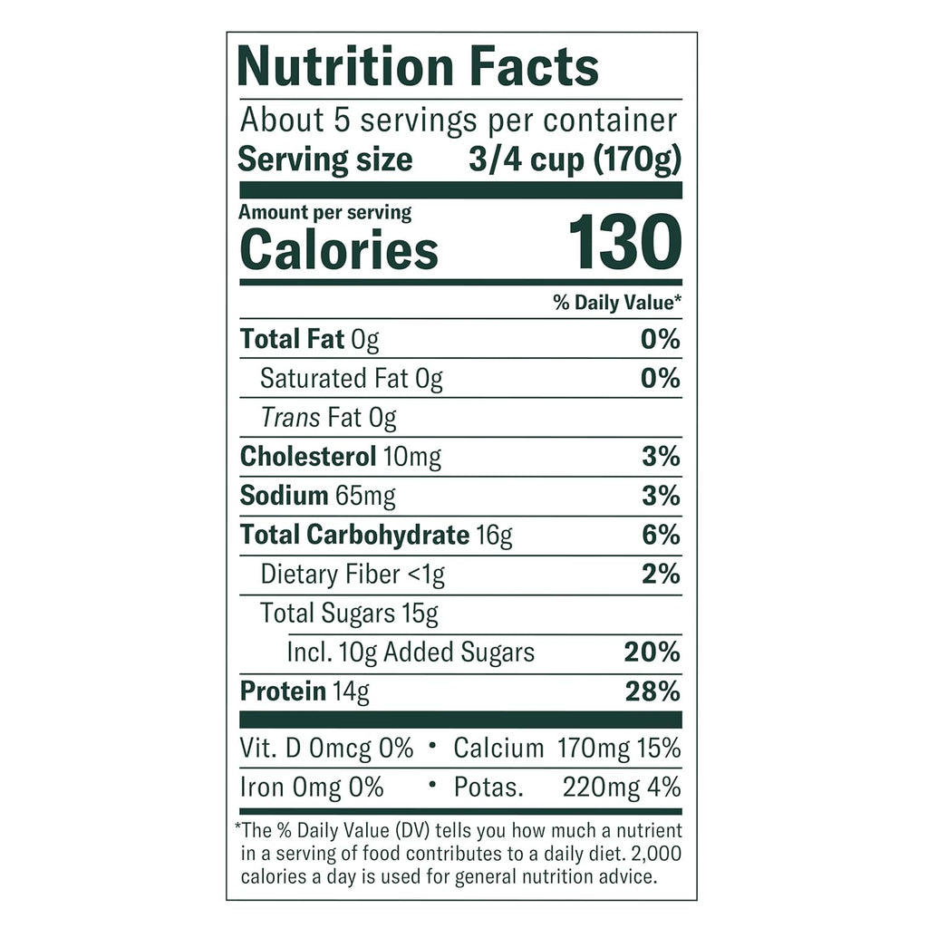 Chobani® Vanilla Blended Non-Fat Greek Yogurt 32oz
