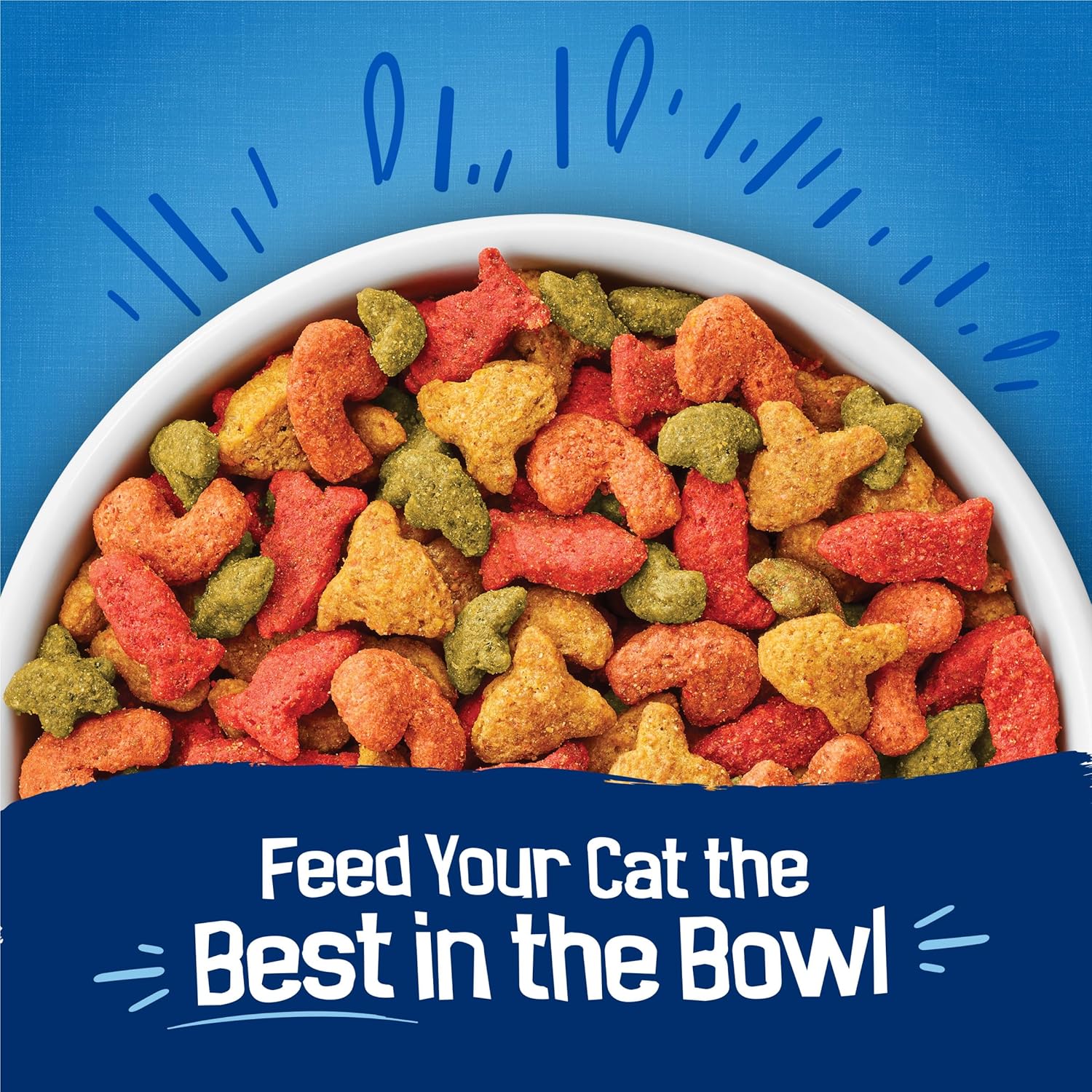 Purina Friskies Dry Cat Food Seafood Sensations With Salmon, Tuna, and Shrimp Flavors - 22 lb. Bag